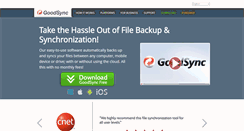 Desktop Screenshot of goodsync.com